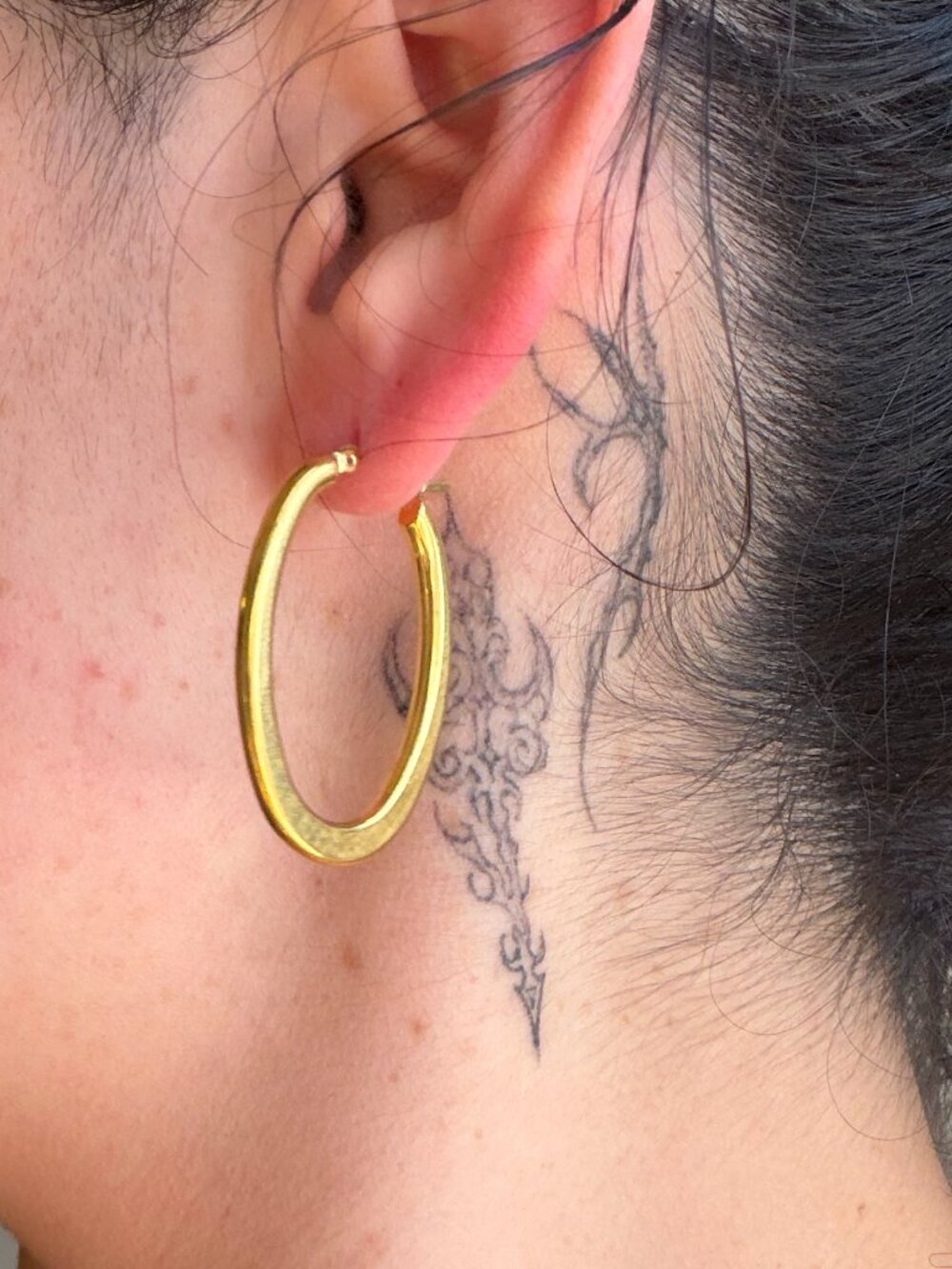 vintage gold hoops